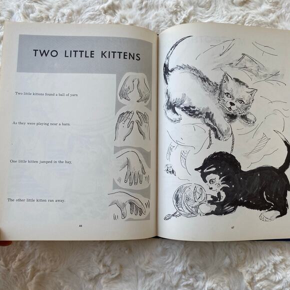 Finger Playtime by Mary Jackson Ellis and Frances Lyons Vintage Hardcover Book - Picture 7 of 10